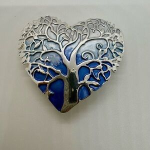 Magnetic Fastener Brooch Heart Tree of Life